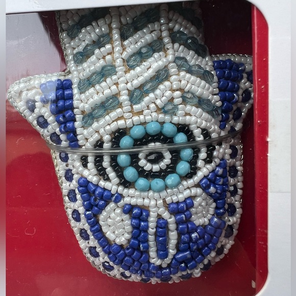 Evil Eye Hamsa Beaded Ornaments 2pcs - Picture 3 of 3